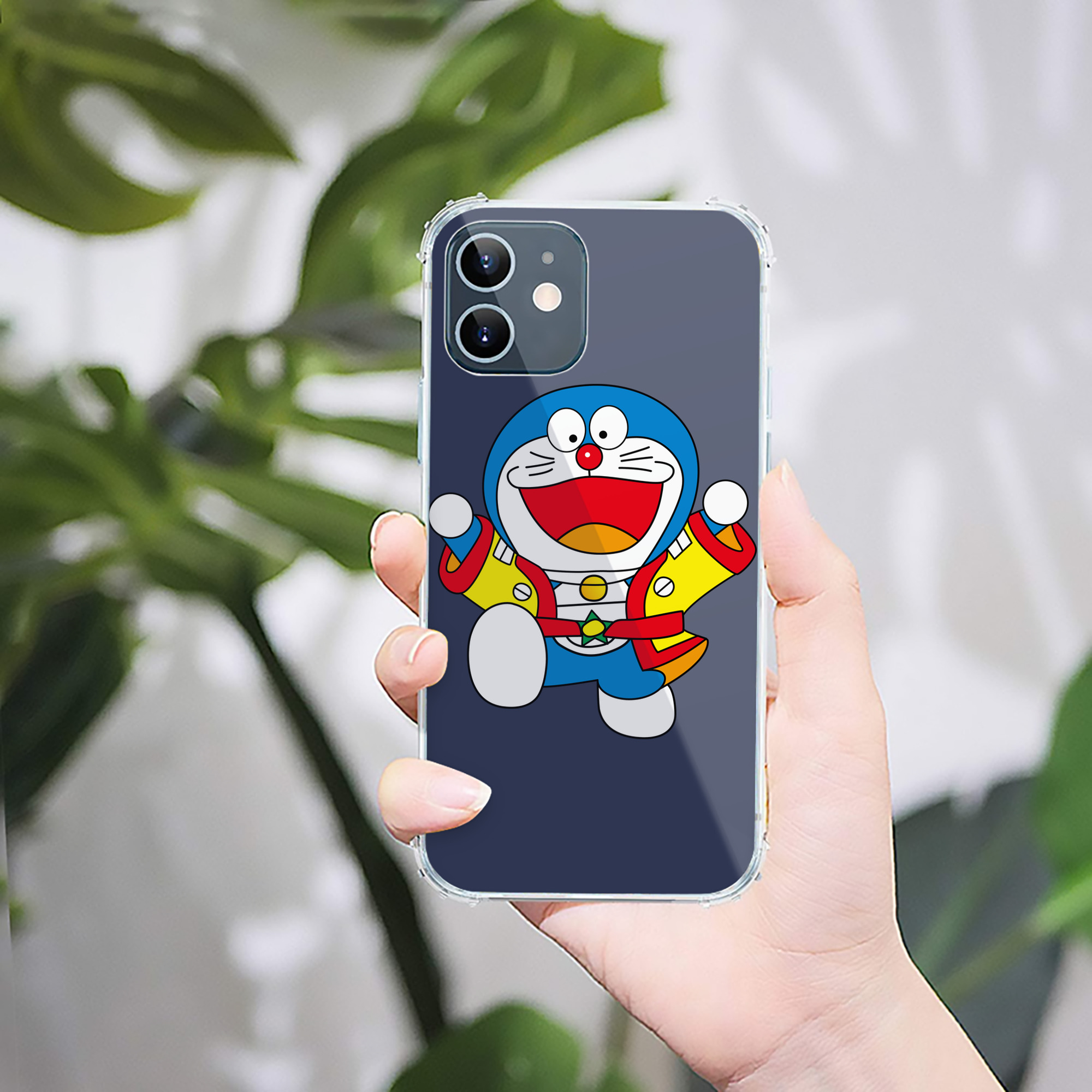 （画像用） ドラえもん Doraemon 【iPhone 12シリーズ対応】透明スマホケース（クリアソフトケース）